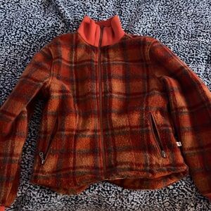 Women’s small tsunami plaid jacket sweater